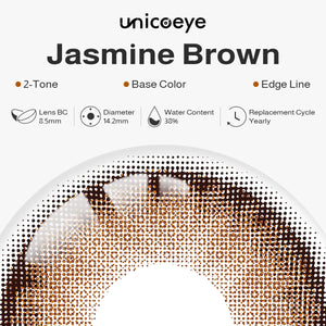 Jasmine Brown Prescription Yearly Contact Lenses