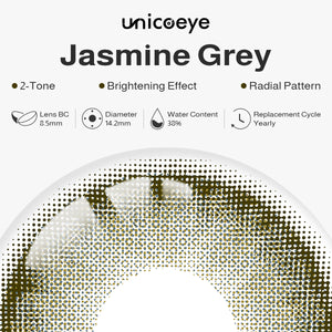 Jasmine Grey Prescription Yearly Contact Lenses