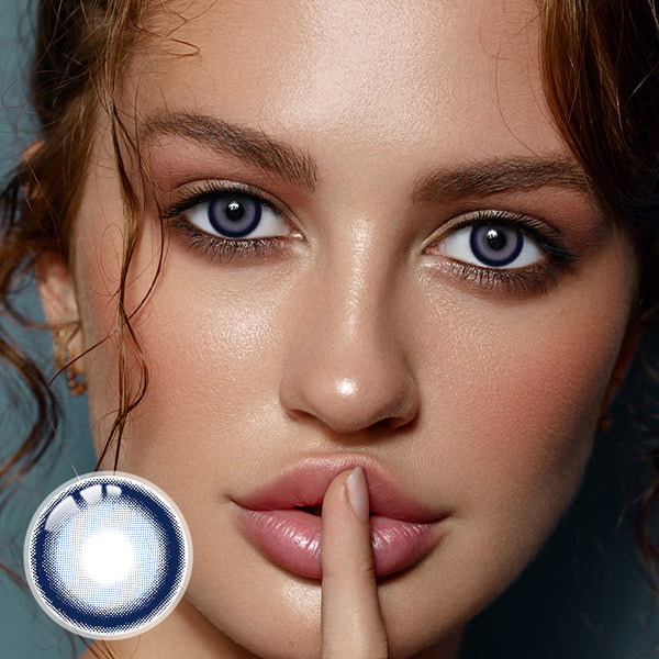 Ocean Express Blue Prescription Yearly Contact Lenses
