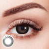 Oatmeal Black Prescription Yearly Contact Lenses