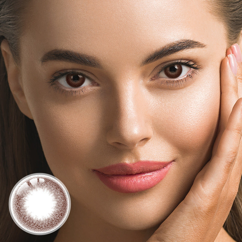 Oatmeal Brown Yearly Contact Lenses