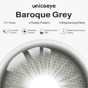 Baroque Grey Prescription Yearly Contact Lenses