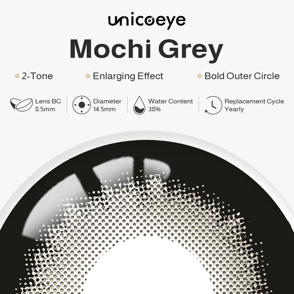 Mochi Grey Prescription Yearly Contact Lenses