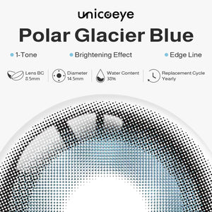 Polar Glacier Blue Prescription Yearly Contact Lenses