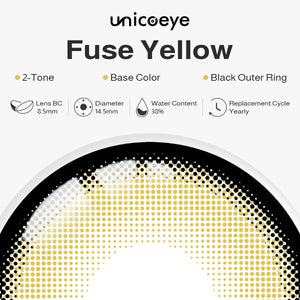 Fuse Yellow Prescription Yearly Contact Lenses