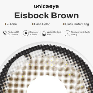 Eisbock Brown Prescription Yearly Contact Lenses