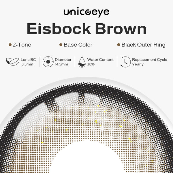 Eisbock Brown Prescription Yearly Contact Lenses