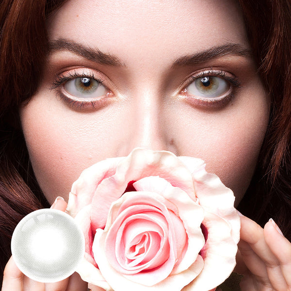 Moonlit Veil Grey Prescription Yearly Contact Lenses