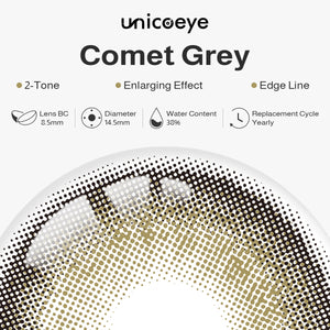 Comet Grey Prescription Yearly Contact Lenses