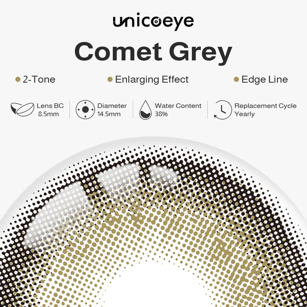Comet Grey Prescription Yearly Contact Lenses