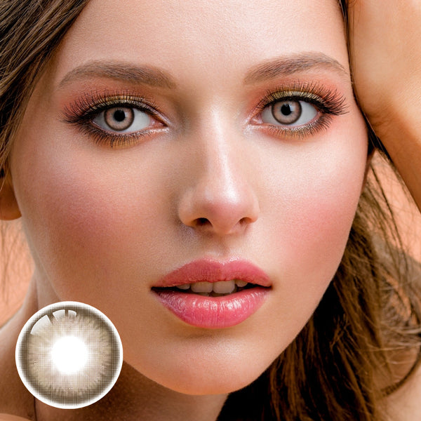 Sandstone Brown Prescription Yearly Contact Lenses