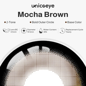 Mocha Brown Prescription Yearly Contact Lenses
