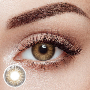 Honeycomb Brown Yearly Contact Lenses