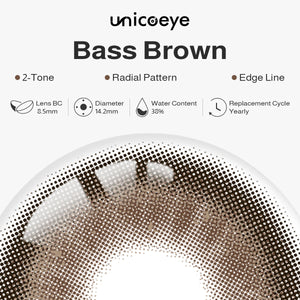 Bass Brown Prescription Yearly Contact Lenses