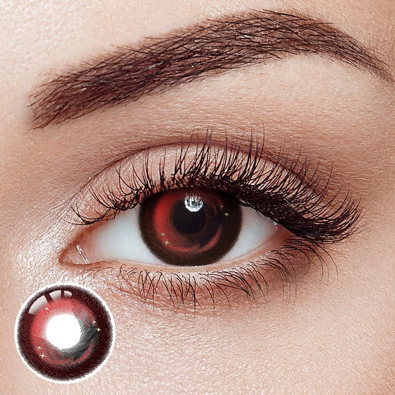 Raspberry Red Yearly Contact Lenses