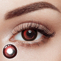 Raspberry Red Yearly Contact Lenses