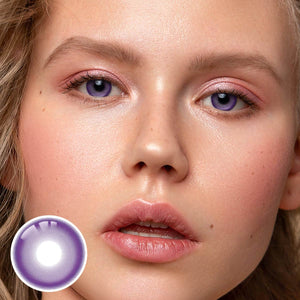 Aura Purple Yearly Contact Lenses
