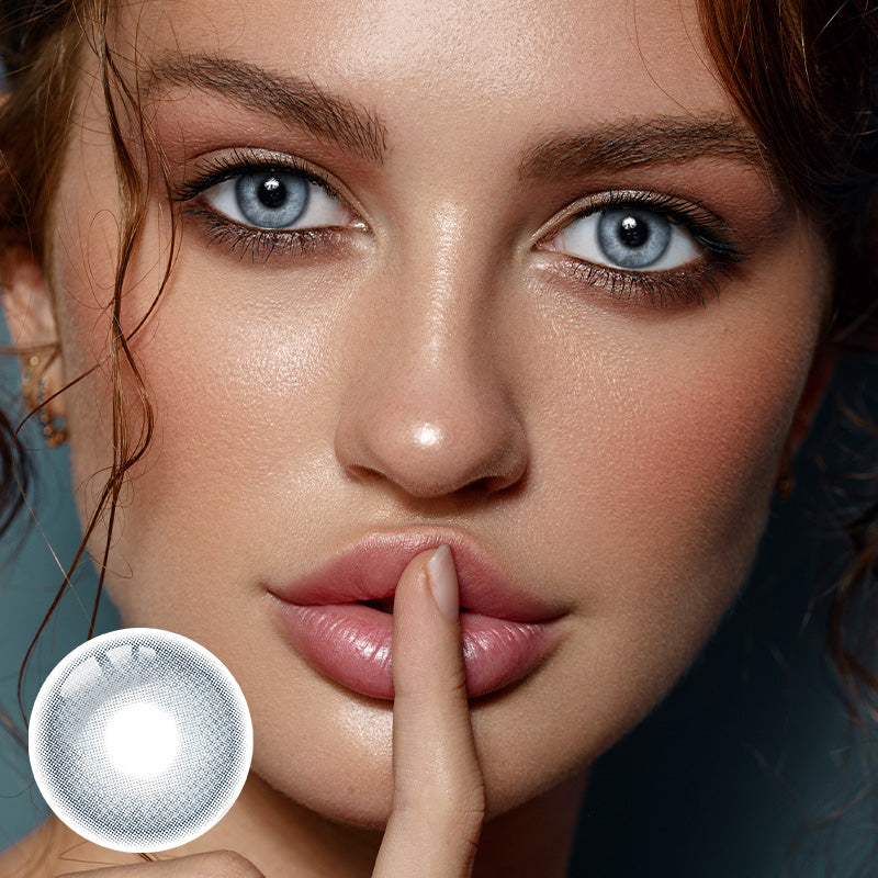 Frozen Blue Prescription Yearly Contact Lenses