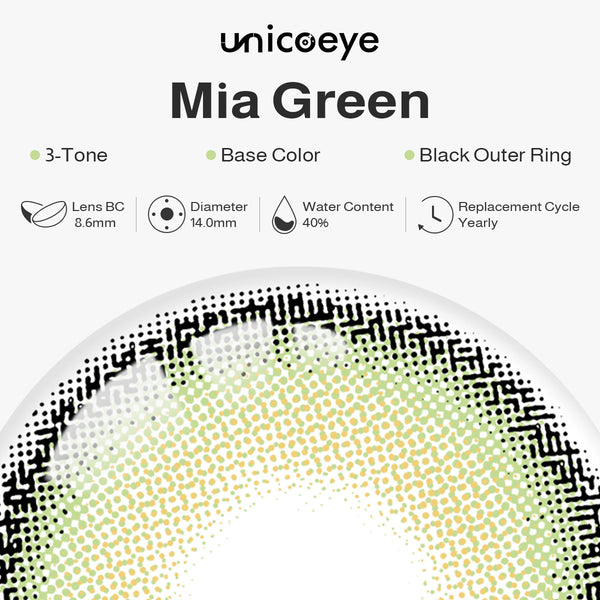 Mia Green Yearly Contact Lenses