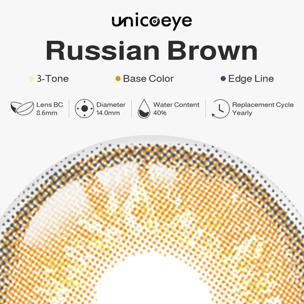 Russian Brown Yearly Contact Lenses