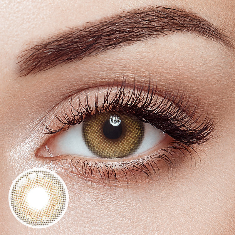 Little Wild Cat Brown Prescription Yearly Contact Lenses