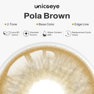 Pola Brown Yearly Contact Lenses