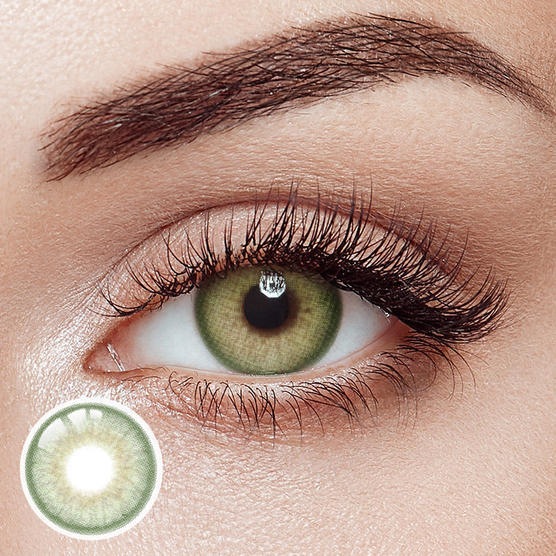 Pola Green Yearly Contact Lenses