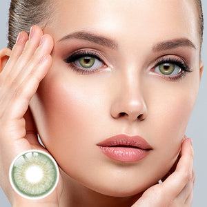 Pola Green Yearly Contact Lenses