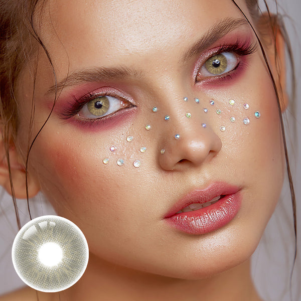 Love Story Light Brown Prescription Yearly Contact Lenses