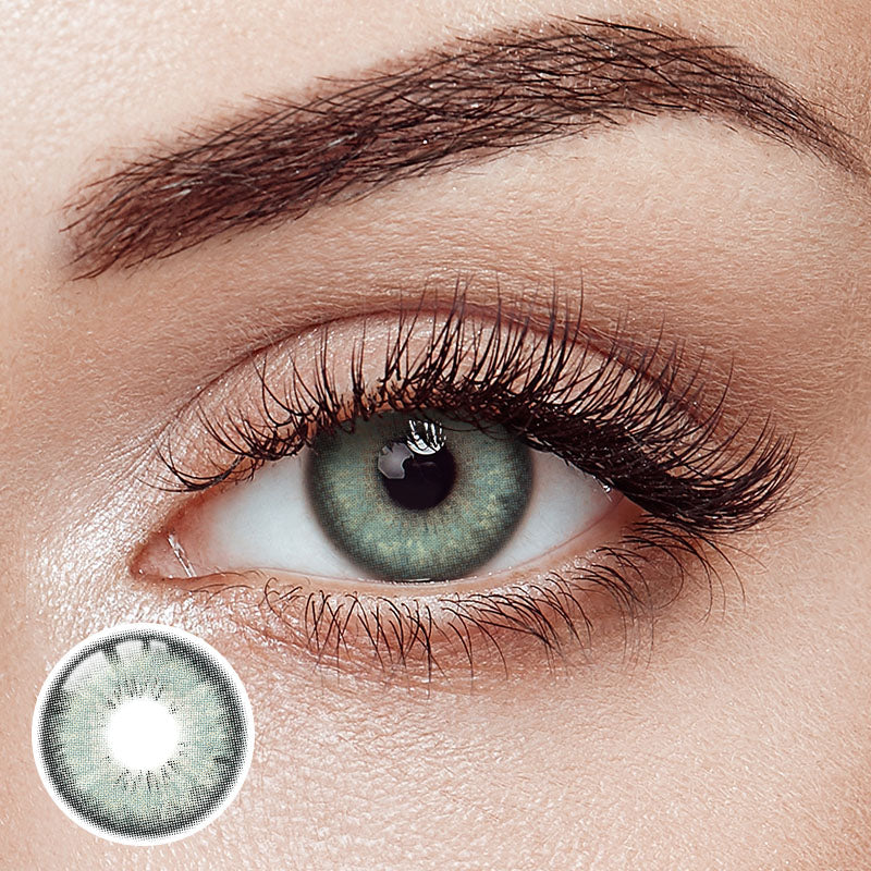 Lan Cat Green Prescription Yearly Contact Lenses
