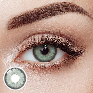 Lan Cat Green Prescription Yearly Contact Lenses