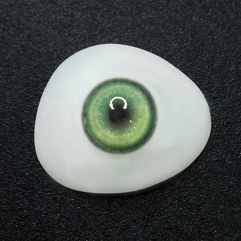 Koi Tail Butterfly Green Prescription Yearly Contact Lenses