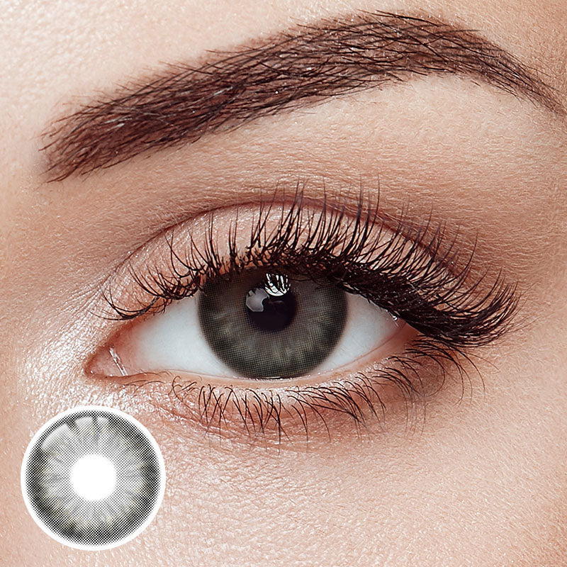 Miki Gray Prescription Yearly Contact Lenses
