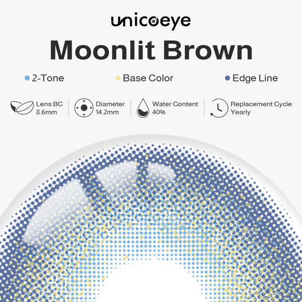 Moonlit Brown Prescription Yearly Contact Lenses