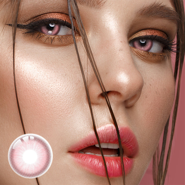 Solar Pink Prescription Yearly Contact Lenses