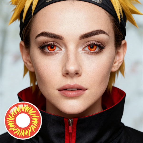 Torchlight Red Costume Yearly Contact Lenses
