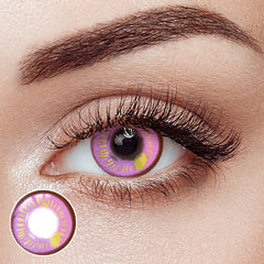 Lunar Earth Pink Costume Yearly Contact Lenses