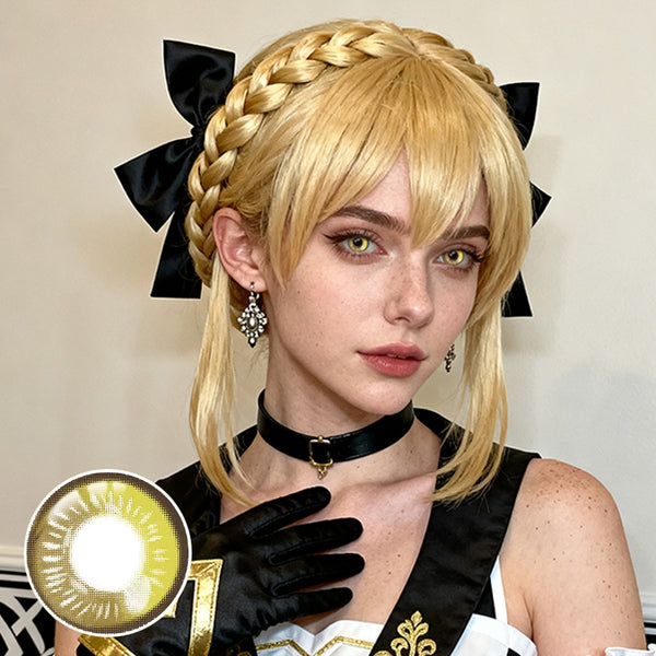 Lunar Earth Yellow Costume Yearly Contact Lenses