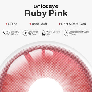 Ruby Pink Yearly Contact Lenses