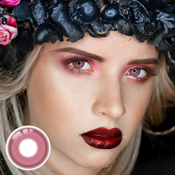 Candy Pink Costume 6 Months Contact Lenses | 2 Pcs