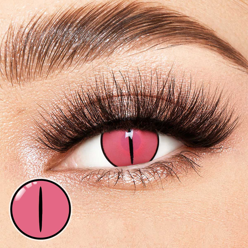 Kamado Nezuko Rose Costume Yearly Contact Lenses