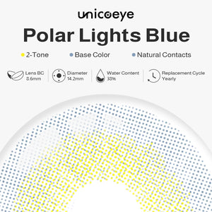 Polar Lights Blue Yearly Contact Lenses