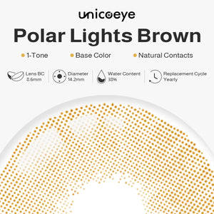 Polar Lights Brown Yearly Contact Lenses