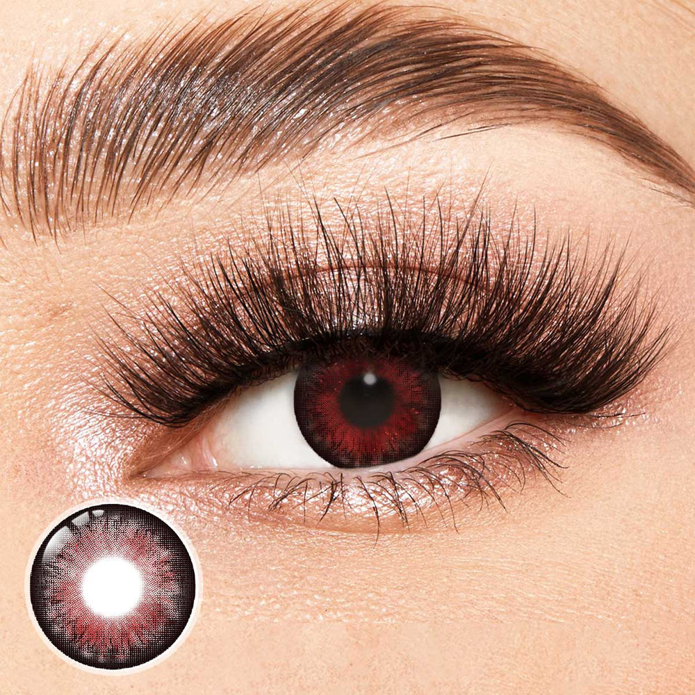 Solar Eclipse Red Yearly Contact Lenses