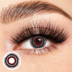 Obscura Red Costume Yearly Contact Lenses