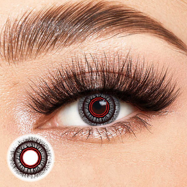Obscura Red Costume Yearly Contact Lenses