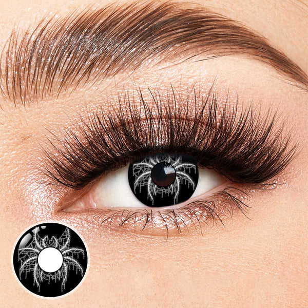 Spidery Jade Black Costume Yearly Contact Lenses