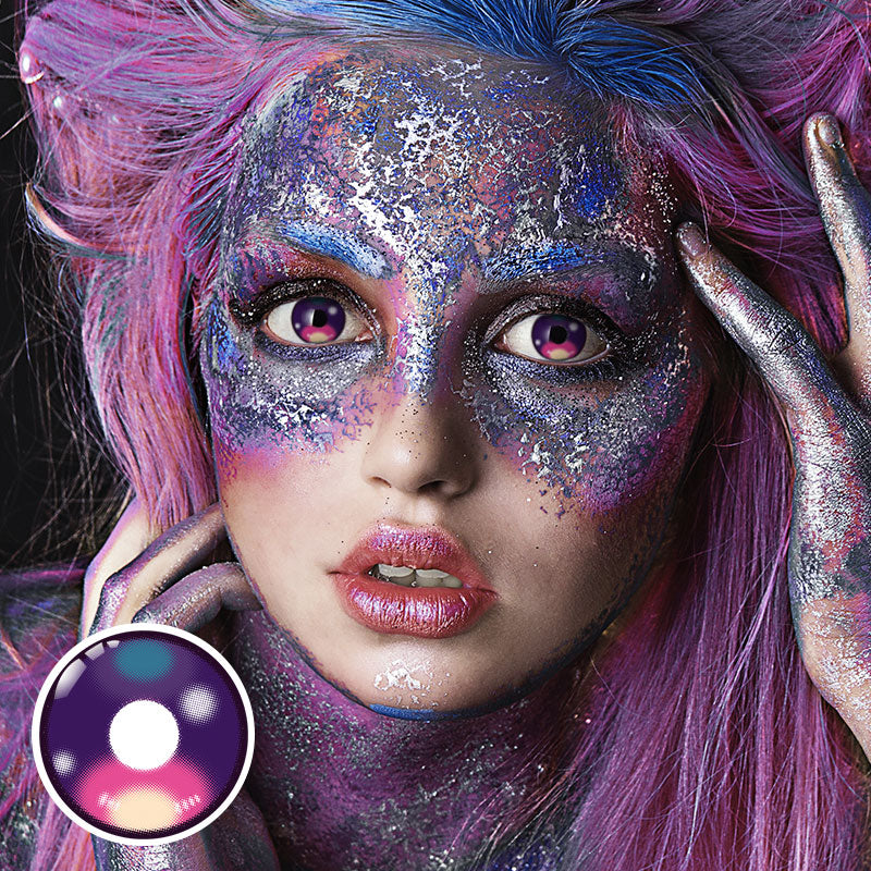 Mochi Sky Purple Costume Yearly Contact Lenses