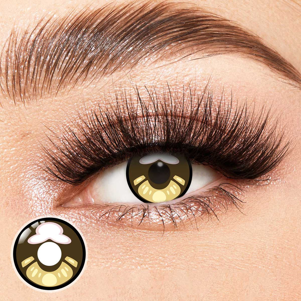 Red Cell Brown Costume Yearly Contact Lenses
