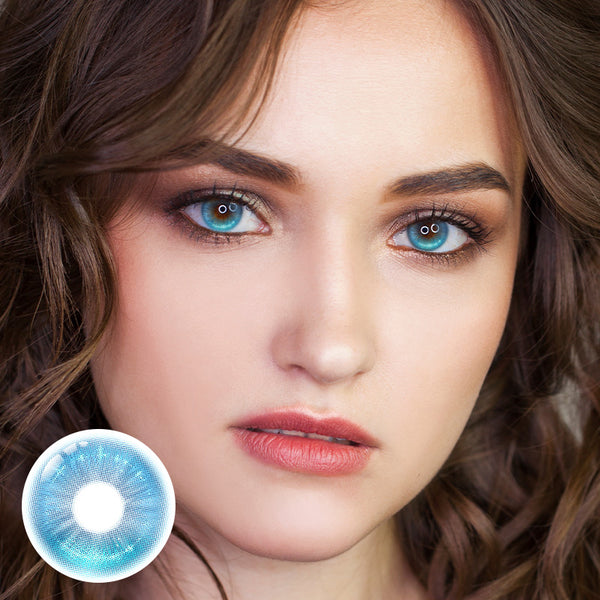 Vlinder Blue Prescription Yearly Contact Lenses | 2 Pcs
